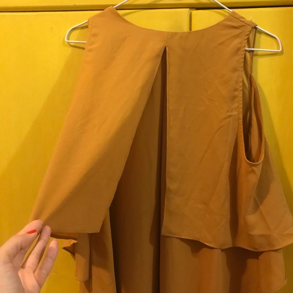 Yellow mustard short swing dress size 8 - Picture 4 of 5